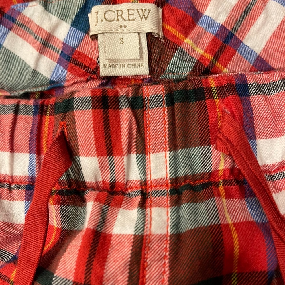 Like new J. Crew plaid pajama pants